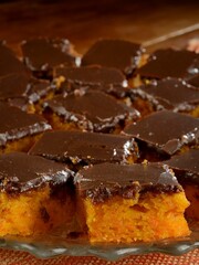 Carrot Cake with chocolate toping