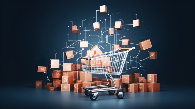 commerce. Shopping cart