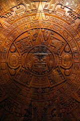 Aztec calendar or Mexican sun stone in professional quality to print or use as a background