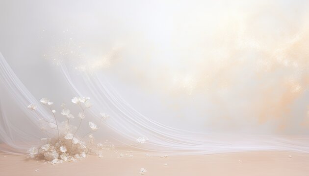 Dreamy backdrop for pregnant woman or bride, digital overlay