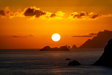 Sunset on Amalfi Coast