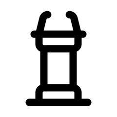 lamp line icon