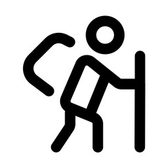 climber line icon