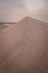 Fototapeta na wymiar Tengger desert scenery, Inner Mongolia, China