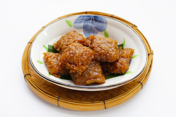 Sticky rice in palm sugar (Thai Dessert)