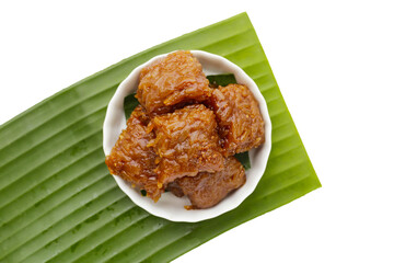 Sticky rice in palm sugar (Thai Dessert)