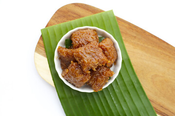Sticky rice in palm sugar (Thai Dessert)