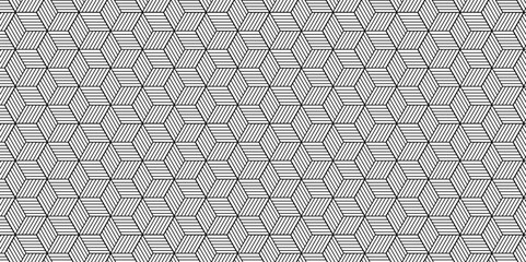Seamless pattern with stripes and fabric retro diamond tile hexagon type triangle. white and brown hexagon vector geometric illustration.	
