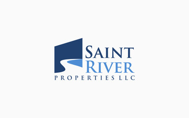 river house logo vector icon illustration