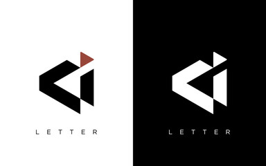 letter ci and ic logo design vector template, ic ci Letter Business Logo Design Alphabet Icon Vector Symbol, CI letter logo.