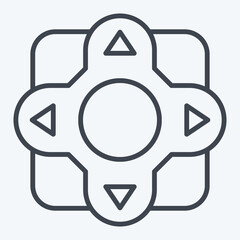 Obraz premium Icon Remote Control. related to Air Conditioning symbol. line style. simple design editable. simple illustration