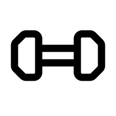 dumbbell line icon