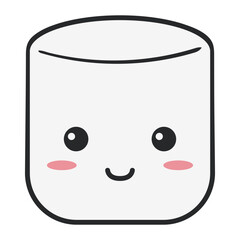 Marshmallow character design.