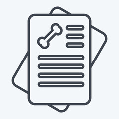 Icon Report. related to Orthopedic symbol. line style. simple design editable. simple illustration