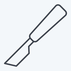 Icon Scalpel. related to Orthopedic symbol. line style. simple design editable. simple illustration