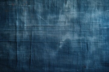 Fototapeta na wymiar A dark blue canvas backdrop with texture. Generative AI.