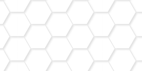 Background with hexagons White Hexagonal Background. Luxury honeycomb grid White Pattern. Vector Illustration. 3D Futuristic abstract honeycomb mosaic white background. geometric mesh cell texture.