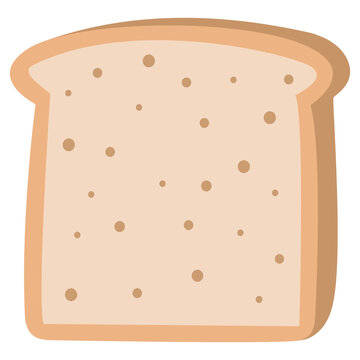 recommend clip art: Cute bread toast character.