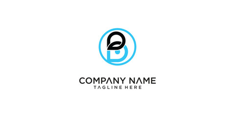 Obraz premium Creative letter B logo template design with modern concept| premium vector