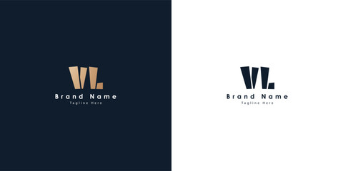 VL Letters vector logo design
