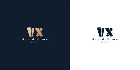 VX Letters vector logo design