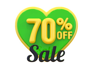 70 percent discount sale off 3d