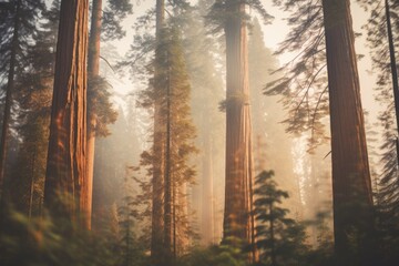 Sequoia trees background