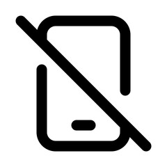 no phone line icon 