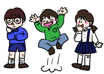 Children with rich expressions