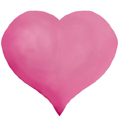 pink watercolor heart