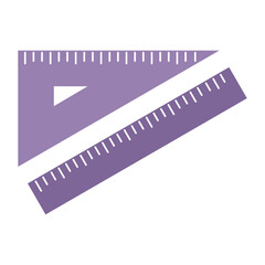 Rulers element illustration. Vector illustration with education theme. Back to school.