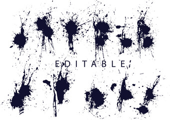 Dripping Collection of drop blood splash background