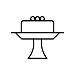 cake server line icon