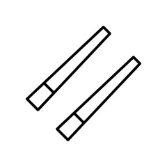 chopsticks line icon