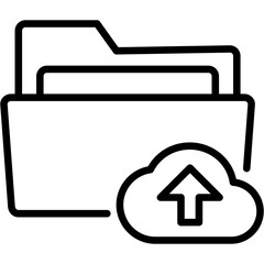 Obraz premium Cloud Upload Icon