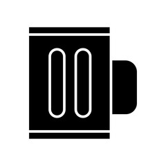 beer mug glyph icon