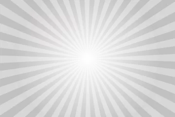 Foto op Plexiglas Sunlight abstract background. Silver Grey color burst background. Vector illustration. Sun beam ray sunburst pattern background. Retro silver backdrop © cnh