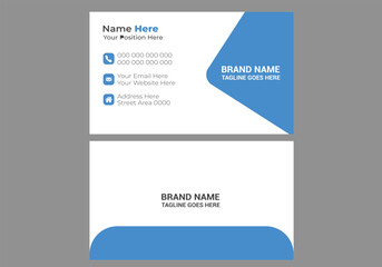 professional business card template design .