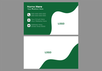 Simple business card template design.