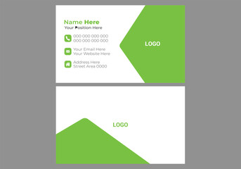 Professional business card template design.