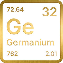 Golden 32. Germanium (Ge) Periodic table of the chemical elements