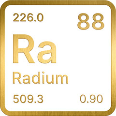 Golden 88. Radium (Ra) Periodic table of the chemical elements