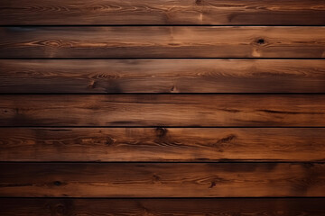 Vintage wooden dark brown horizontal boards.  Background for design