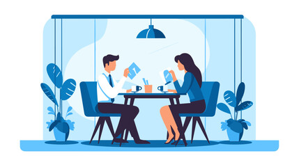 Concept vector illustration of business situation.