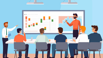 Concept vector illustration of business situation.