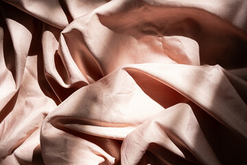 Pink satin. Fabric as backgrounds.
