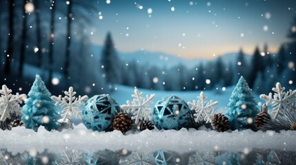 Fototapeta na wymiar Winter Wonderland Christmas Background Snowy , Wallpaper Pictures, Background Hd