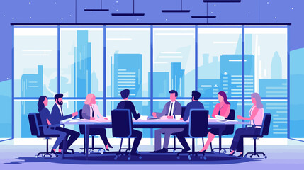 Concept vector illustration of business situation.