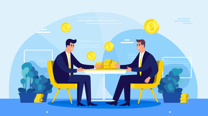 Concept vector illustration of business situation.