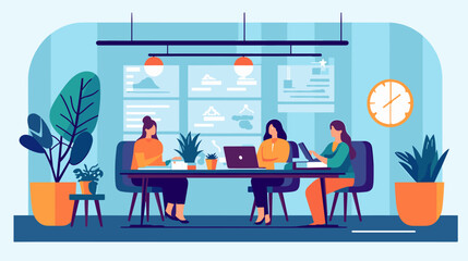 Concept vector illustration of business situation.